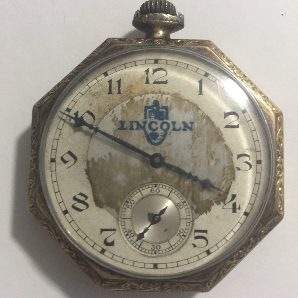 1927 Art Deco  Octagonal Pocket Watch
